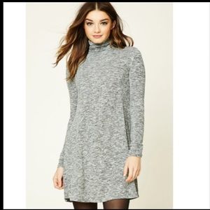 L3 for $25 ong sleeves gray turtle neck dress